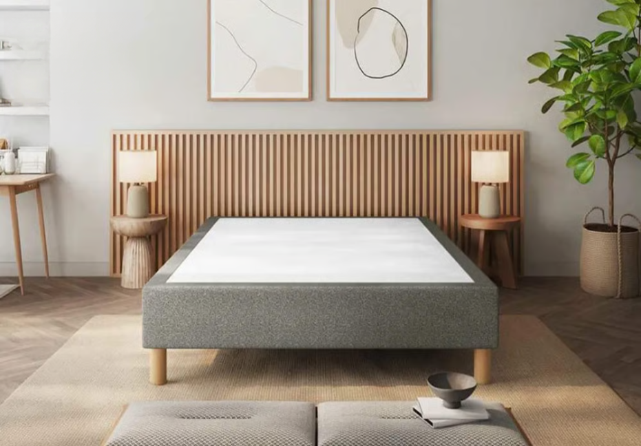 SOMMIER TAPISSIER GRIS – 4 pieds , INAYYA MATELAS 