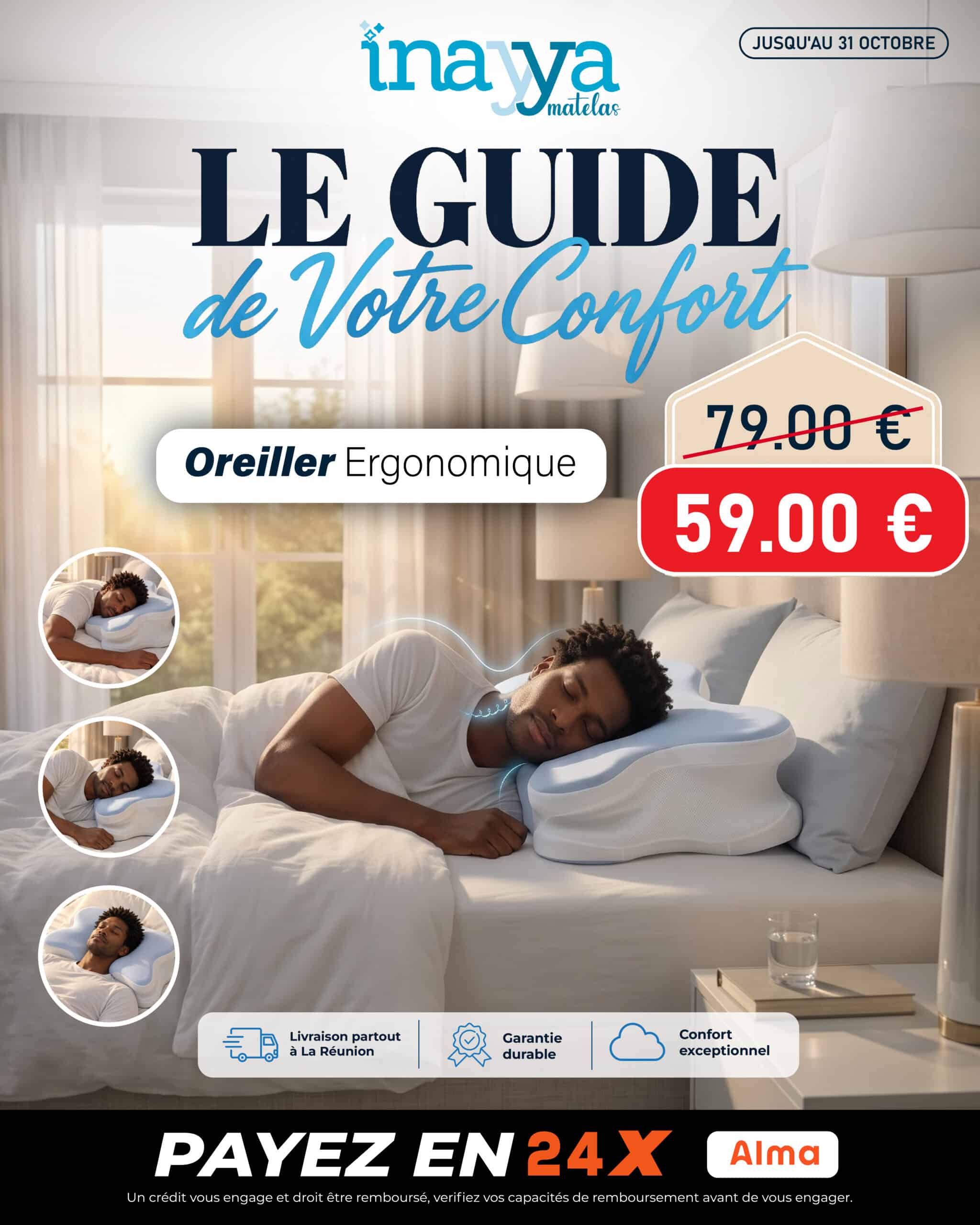 Oreiller ergonomique